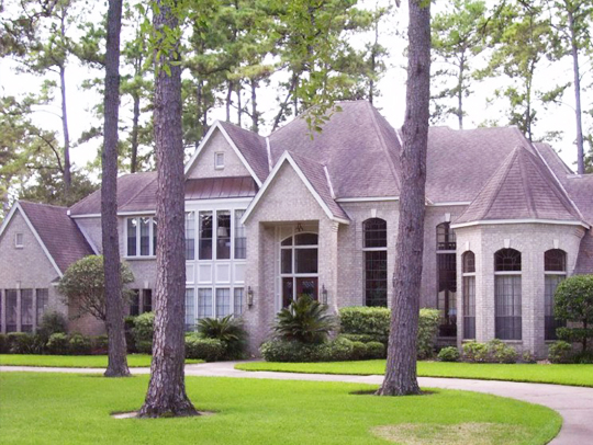 Home with steep roof